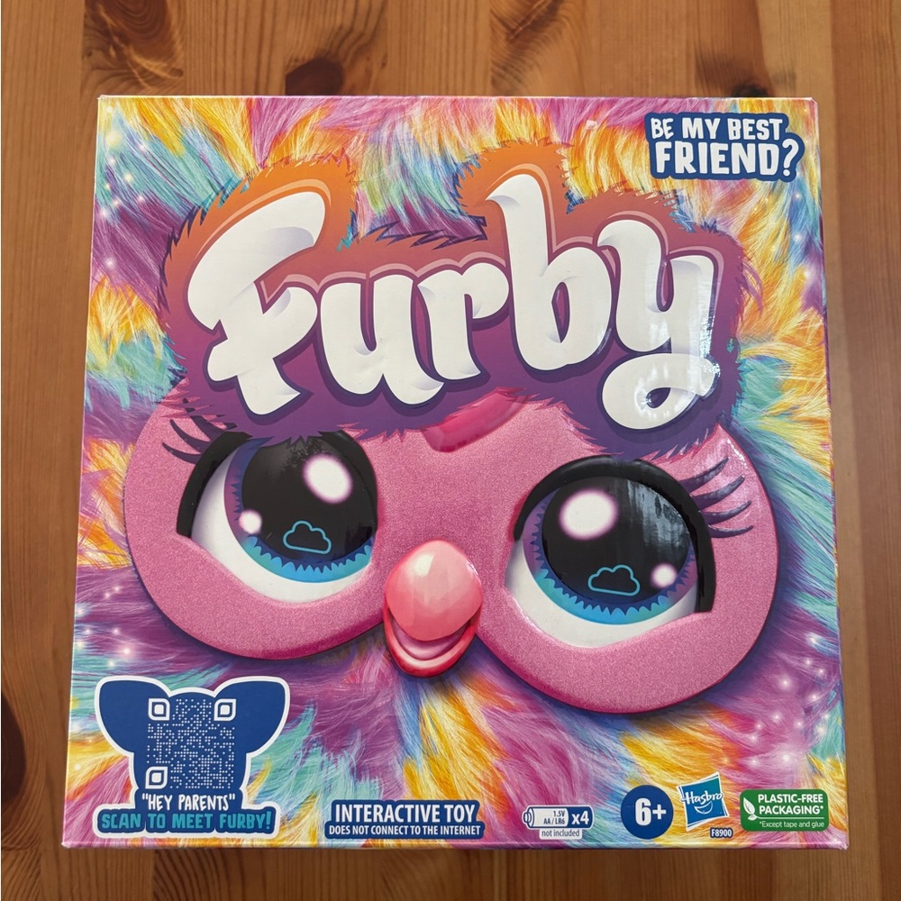 New in Box Hasbro Furby Interactive Toy - Pink and Multicolor Tie Dye